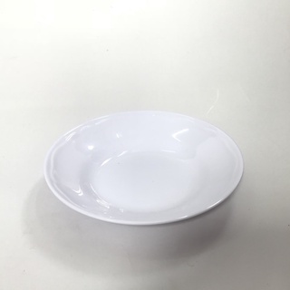 Dĩa tròn Melamine sâu + cạn màu trắng FATACO đủ cỡ