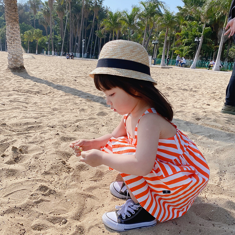 Đầm công chúa kẻ sọc cho bé gái