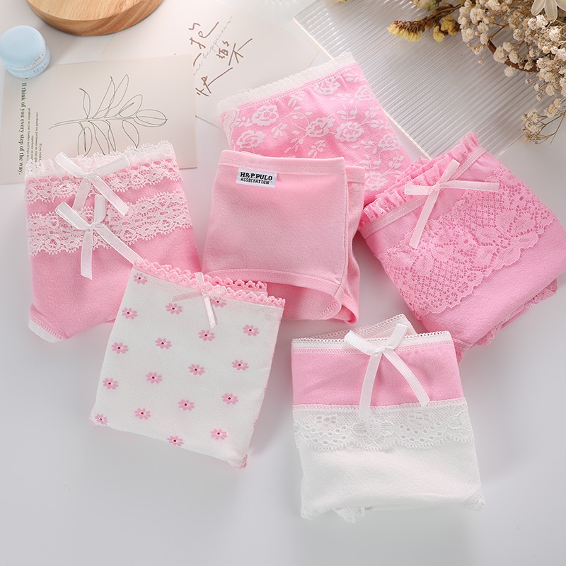 Quần Lót Cotton Mềm Mại Cho Bé Gái 12-18 Tuổi