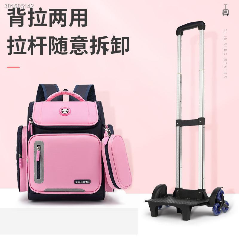 Ba lô kéo siêu nhẹ không thấm nước sức chứa lớn cho bé đi học