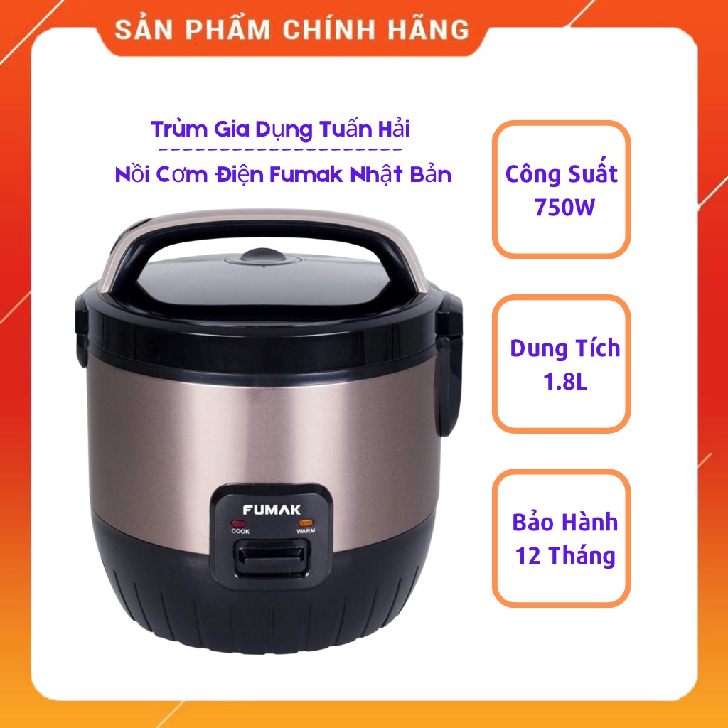 Nồi cơm điện Fumak Nhật Bản, 5 Lớp Chống Dính, Dễ Lau Chùi