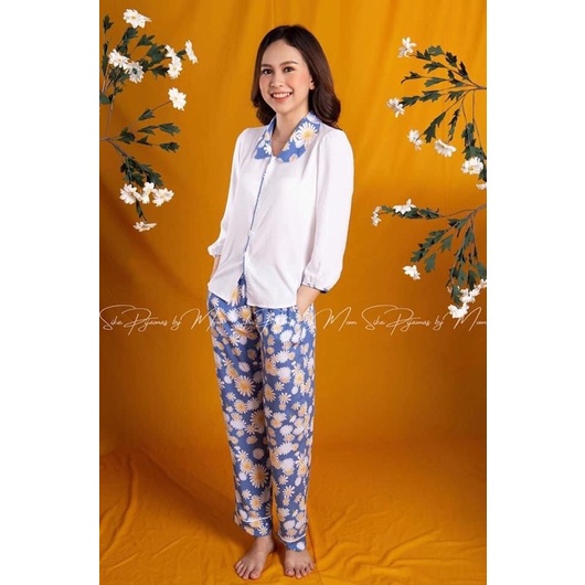 Pijamas hoa cúc trắng