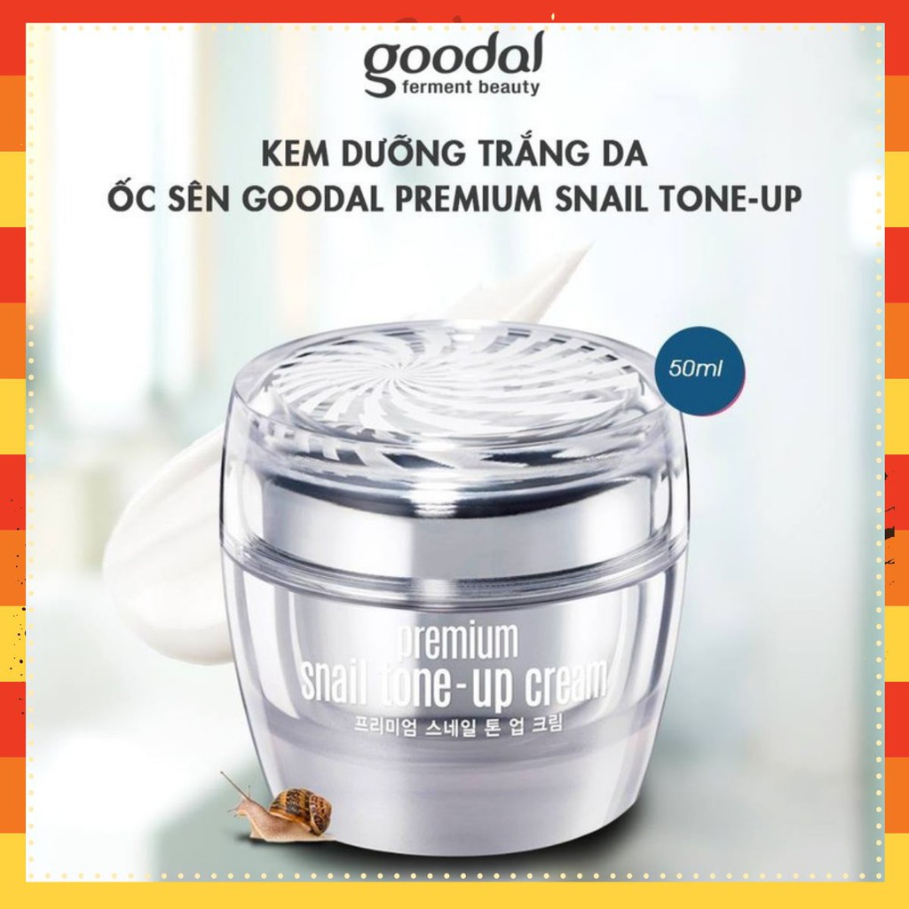 [KHUYẾN MÃI 50%] Kem dưỡng trắng Ốc Sên Goodal Premium Snail Tone-Up Cream [CHÍNH HÃNG]