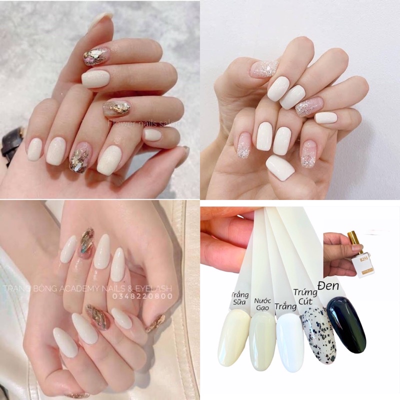 Sơn gel B281 chất siêu mượt đẹp màu đen trắng chủ đạo