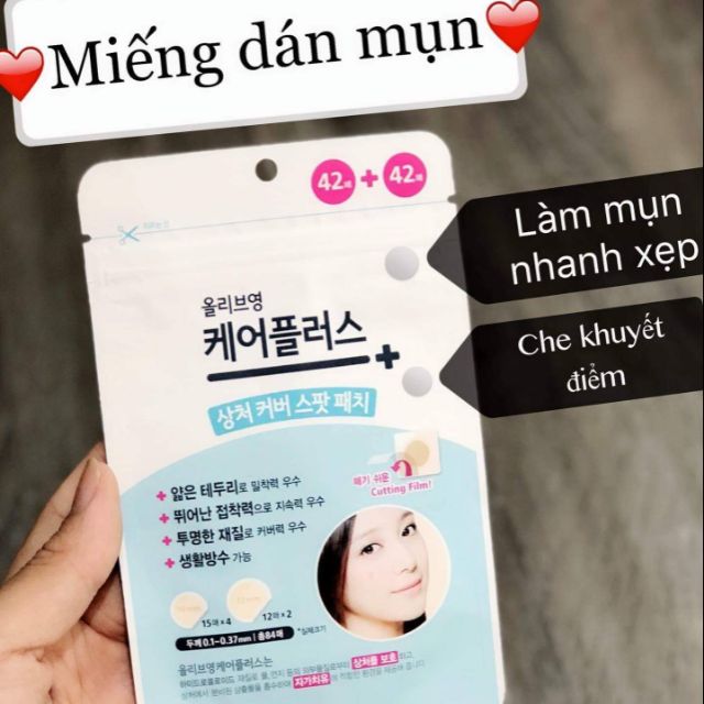 MIẾNG DÁN MỤN CAREPLUS OLIVE YOUNG 84 - 120 MIẾNG SALE 45%