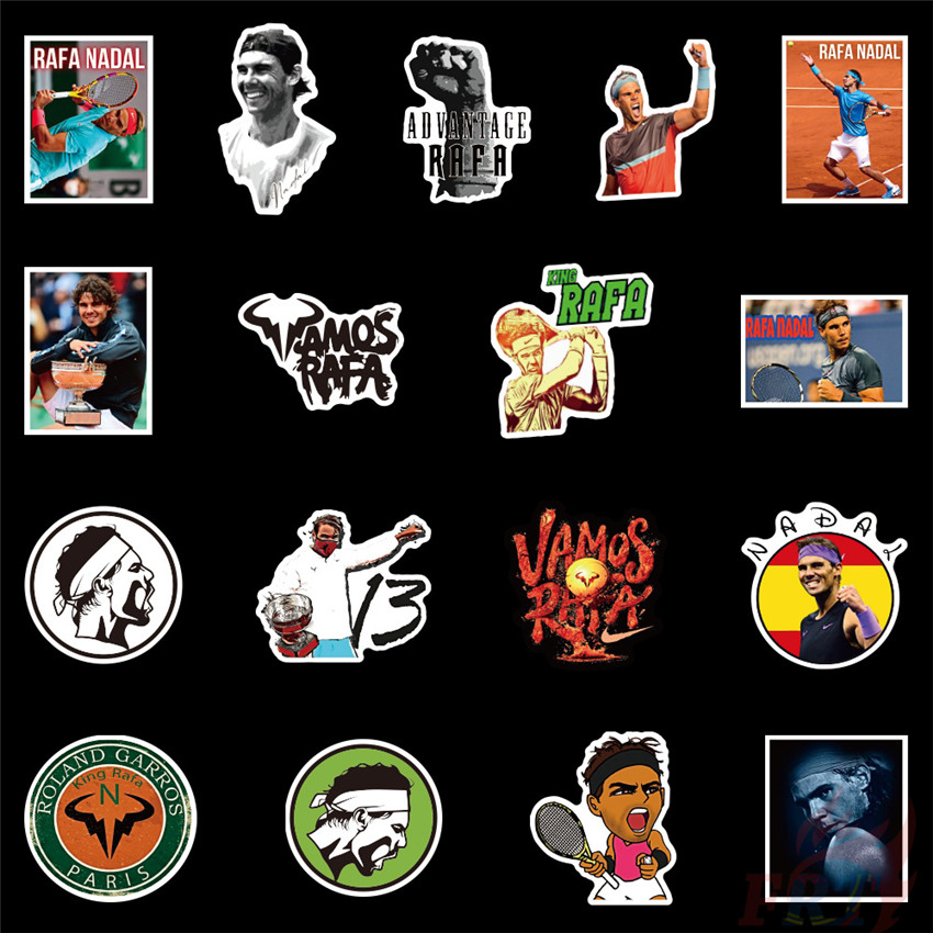 ❉ Rafael Nadal - Professional Tennis Player Rafa Stickers ❉ 50Pcs/Set Fashion DIY Waterproof Doodle Decals Stickers