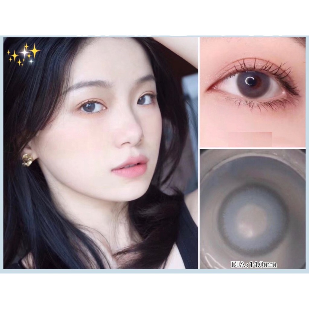 (1pair)(20.MAY.29)XJLAN Series,LUCYCON Brand,14.0mm,high nearsighted(Grade 0-10.0),Contact Lens yearly use(blue)