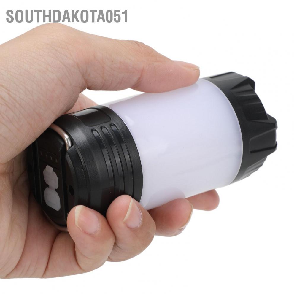 Southdakota051 Đèn lồng cắm trại Loại C Sạc IPX4 Không thấm nước 2000mAh Pin LED được sử dụng rộng rãi để Đi bộ đường dài ngoài trời