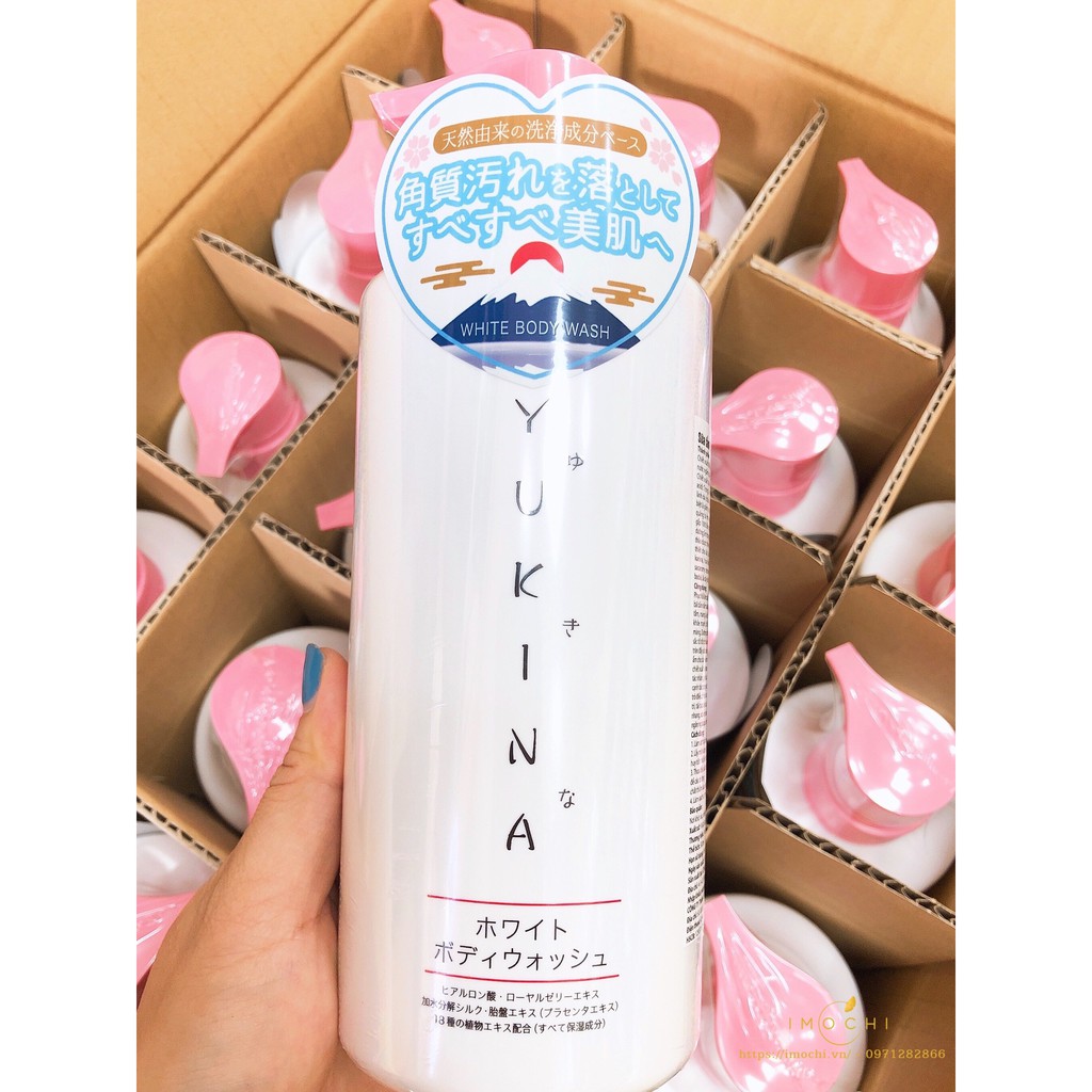 Sữa Tắm Dưỡng Da Yukina White Body Wash (Chuẩn Nhật Nội Địa)