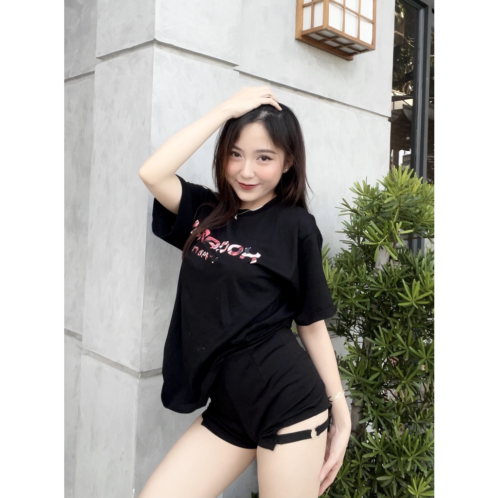 Áo thun form rộng Paradox tay lỡ - Unisex - In hình - TRIPPY ASTRO - Màu đen | BigBuy360 - bigbuy360.vn