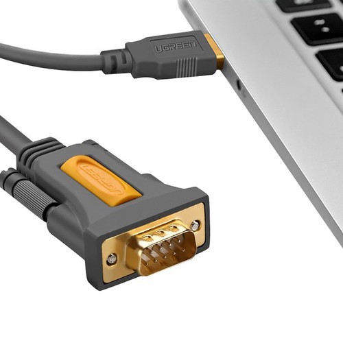 Cáp Chuyển USB 2.0 To Com RS232 UGREEN 20222 Dài 2M - Hàng Chính Hãng