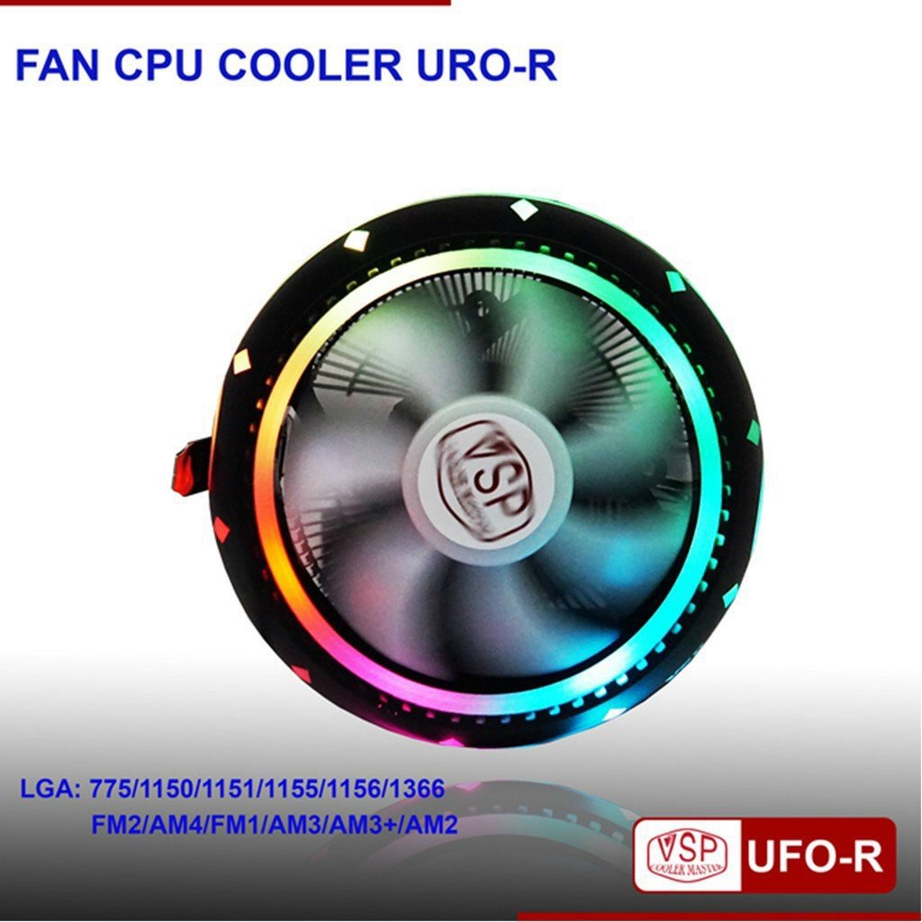 Quạt tản nhiệt CPU VSP UFO led RGB