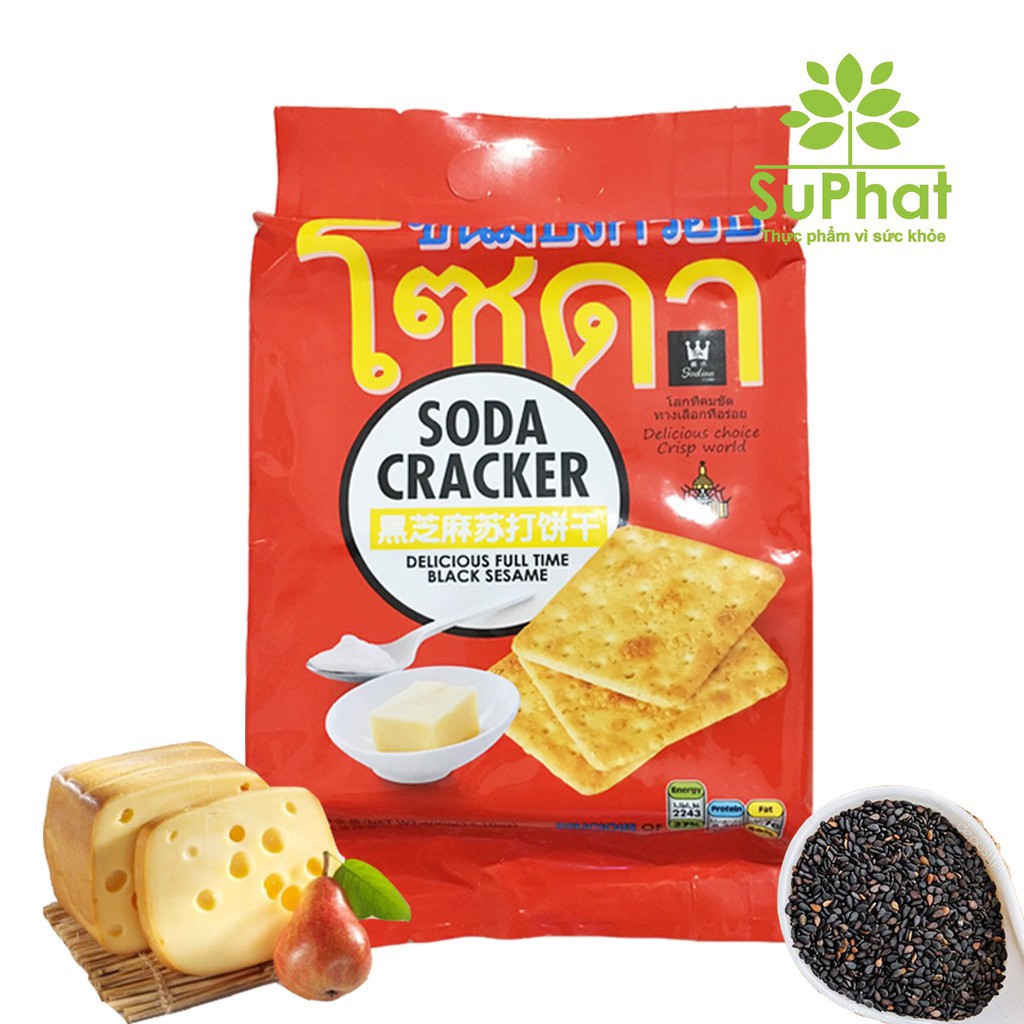 Bánh Soda Cracker ăn kiêng vị mặn Thái Lan 400g