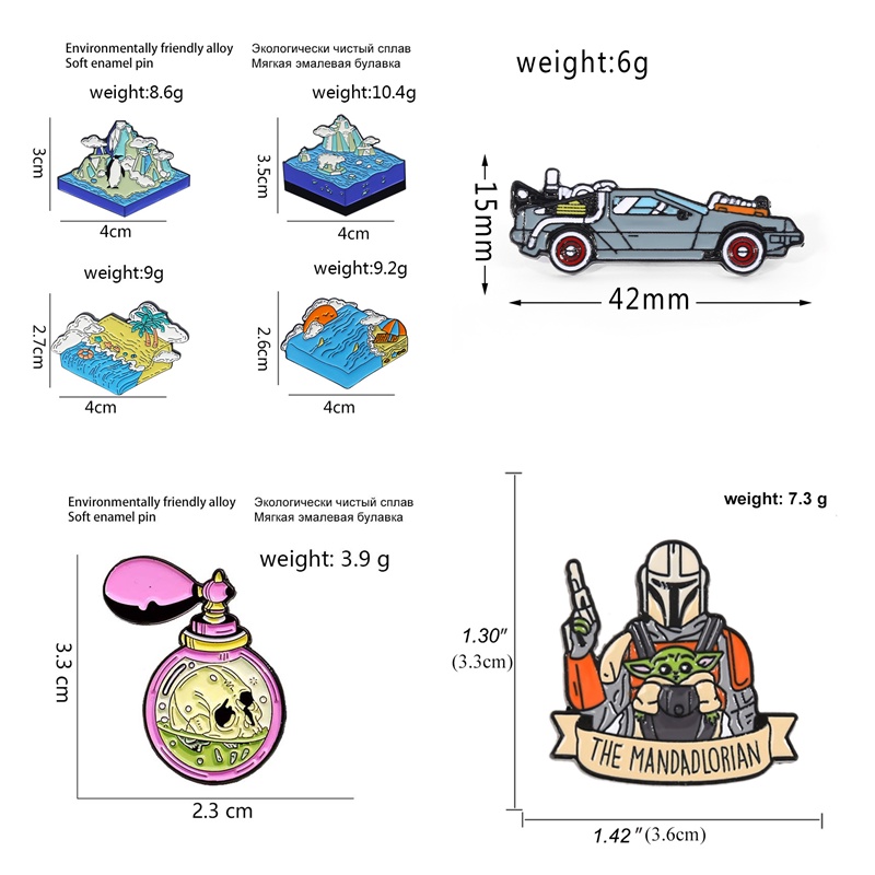 Ghim Cài Áo Họa Tiết Hoạt Hình Anime Dễ Thương Bắt Mắt