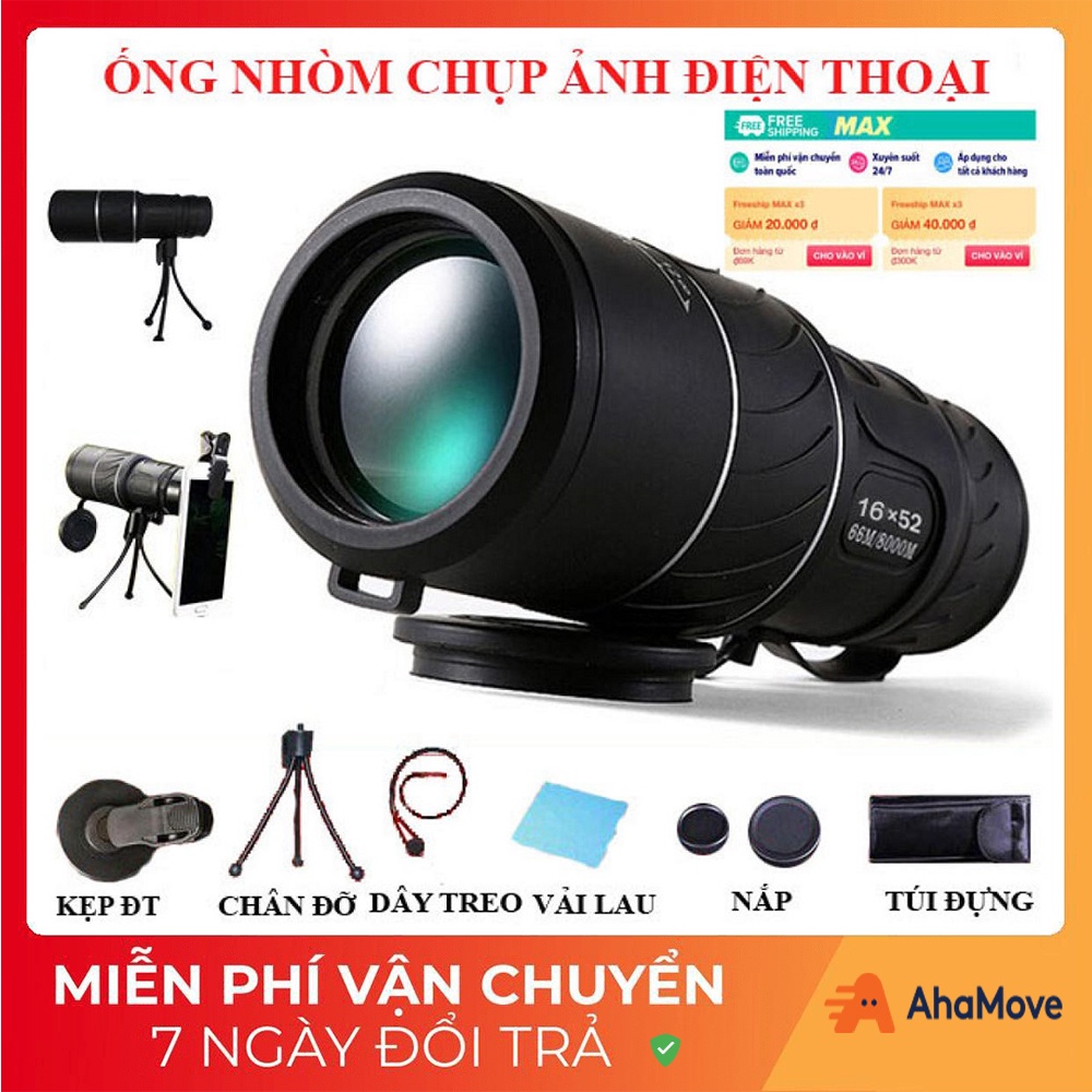 Ống Nhòm Quay Phim Chụp Ảnh, Ống Nhòm Panda, Ống Nhòm Bushnell (1 Mắt) Chuyên Nghiệp SĂN ONG, DU LỊCH, PHƯỢT, ĐI BIỂN