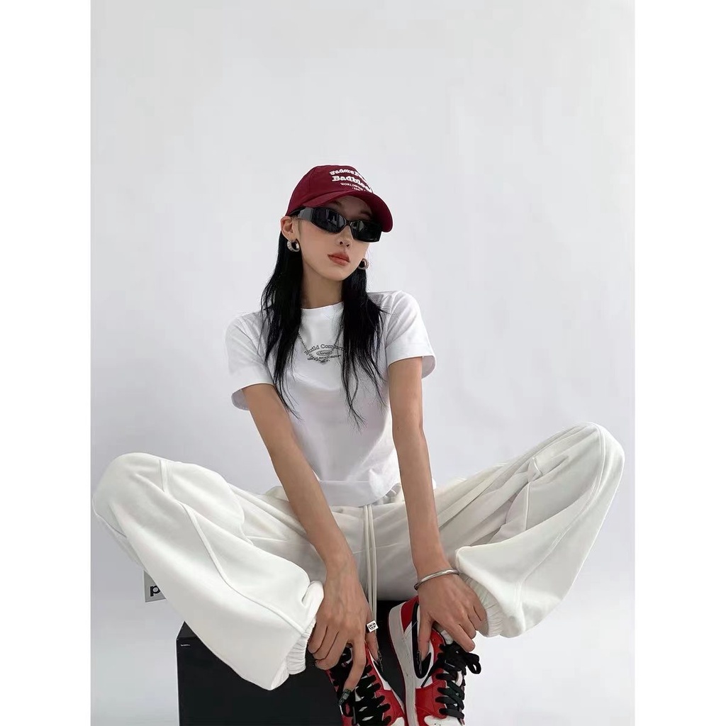 ♤✕┋Áo Thun 100% Cotton Nguyên Chất Thiết Kế Cong Thời Trang Mùa Hè 2022 Dành Cho Nữ