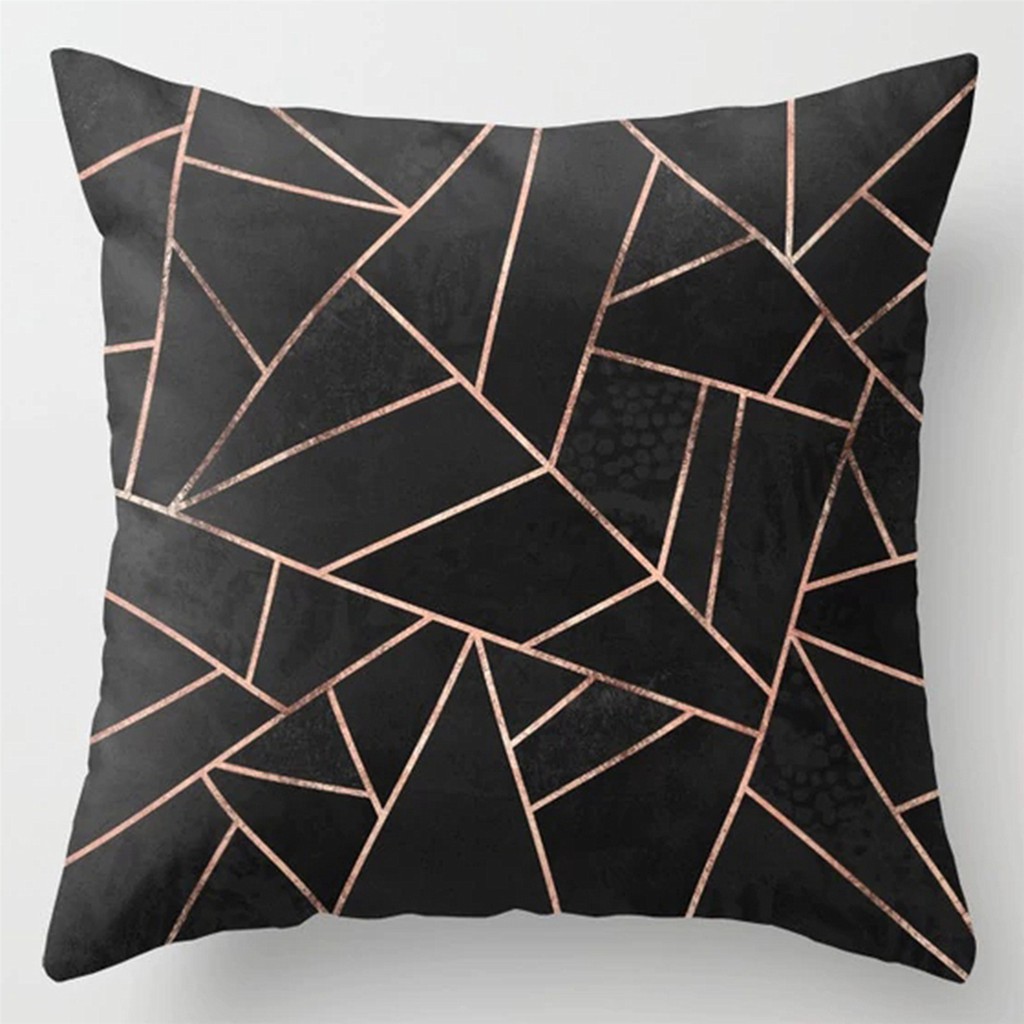 Vỏ gối vuông màu đen 40x40 45x45 50x50 60x60.sofa bọc đệm. | BigBuy360 - bigbuy360.vn