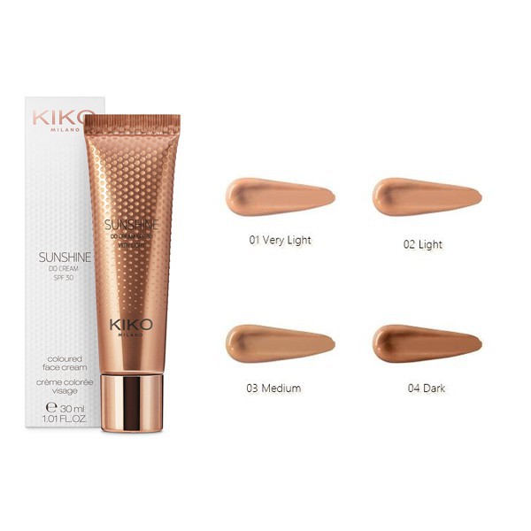 KEM NỀN CHỐNG NẮNG DD CREAM SPF 30 KIKO SUNSHINE SPF 30