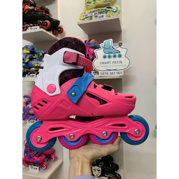 Giày patin chính hãng CX Skating shoes nhựa đúc cao cấp, có thiết kế khóa bánh tự động