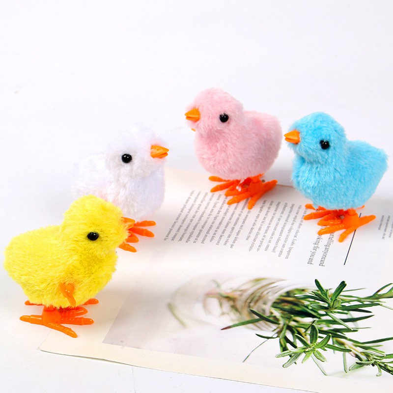 Đồ chơi gà con vặn cót cho bé. Gà con biết nhảy dễ thương