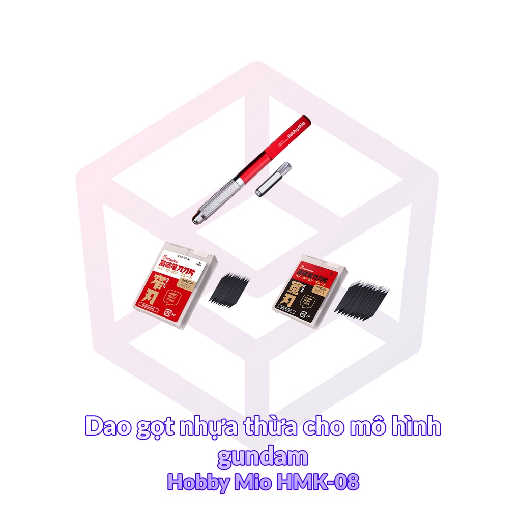 Dao gọt ghẻ nhựa thừa cho mô hình gundam Hobby Mio HMK-08 - Dụng cụ Tool [TAM]