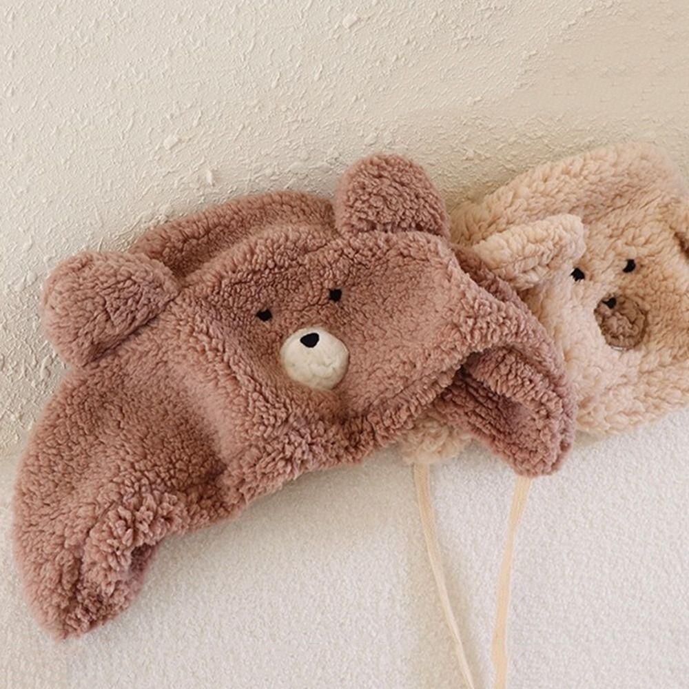 Mũ Beanie Tai Gấu Dễ Thương