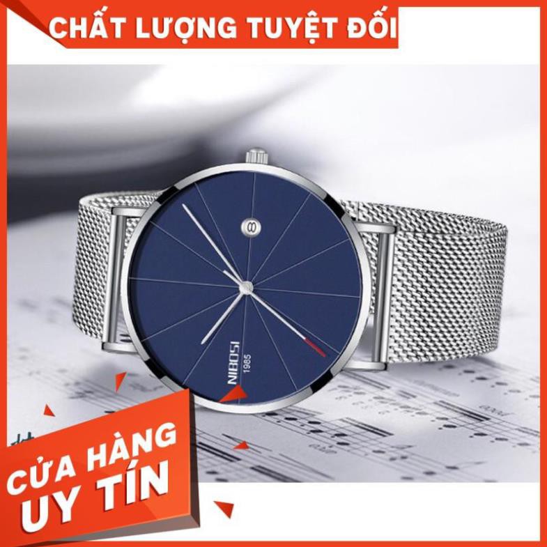 ĐÒNG HỒ THỜI TRANG NAM NIBOSI DÂY LƯỚI