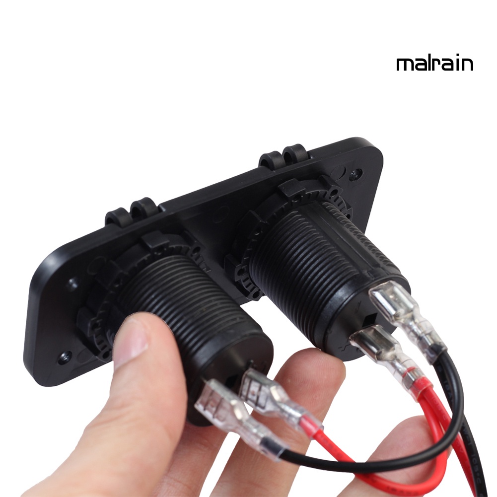 Ổ Cắm Tẩu Sạc Kèm Dây Cáp Dài 1m