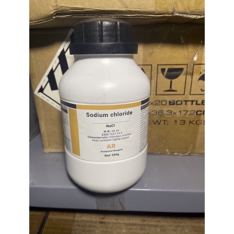 NaCl muối Natri clorua tinh khiết Sodium chloride 500g