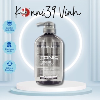 Dầu gội PHARMAACT Tonic chai 600ml ngăn ngừa gầu, hương thơm nam tính - konni39 Vinh