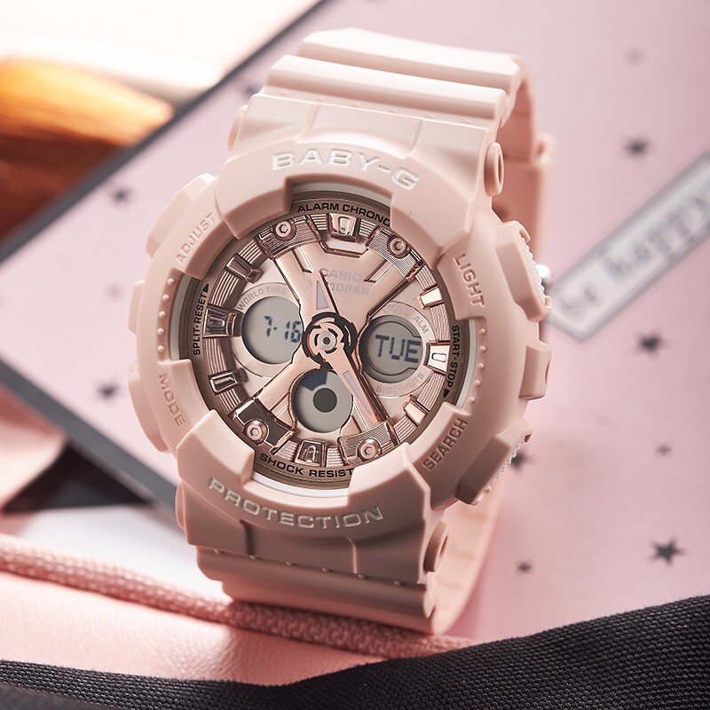 Đồng hồ nữ dây nhựa Casio Baby-G chính hãng Anh Khuê BA-130-4ADR