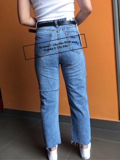 Quần Jeans Rách hông