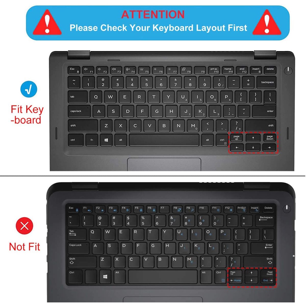 Tấm Lót Bảo Vệ Bàn Phím Máy Tính Dell Latitude 7200 7300 5300 5200 3300 13.3 Inch Tiện Dụng