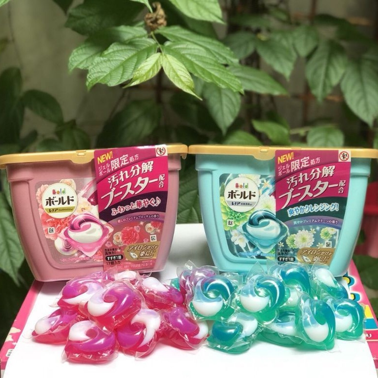 Viên Giặt Xả 3D GelBall Nhật Bản Hộp 17 Viên