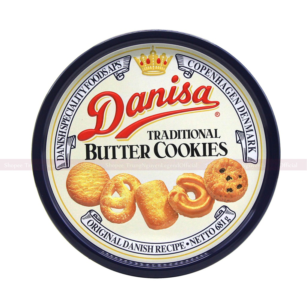 Bánh Danisa - Bánh Quy Bơ Hộp Thiếc - 681g
