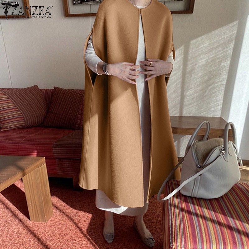 ZANZEA Women Winter Warm Casual Loose Sleeveless Street Fashion Cape | BigBuy360 - bigbuy360.vn