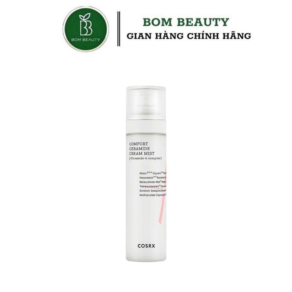 Xịt dưỡng cho da thiếu nước, bảo vệ da COSRX Balancium Comfort Ceramide Cream Mist 120ml