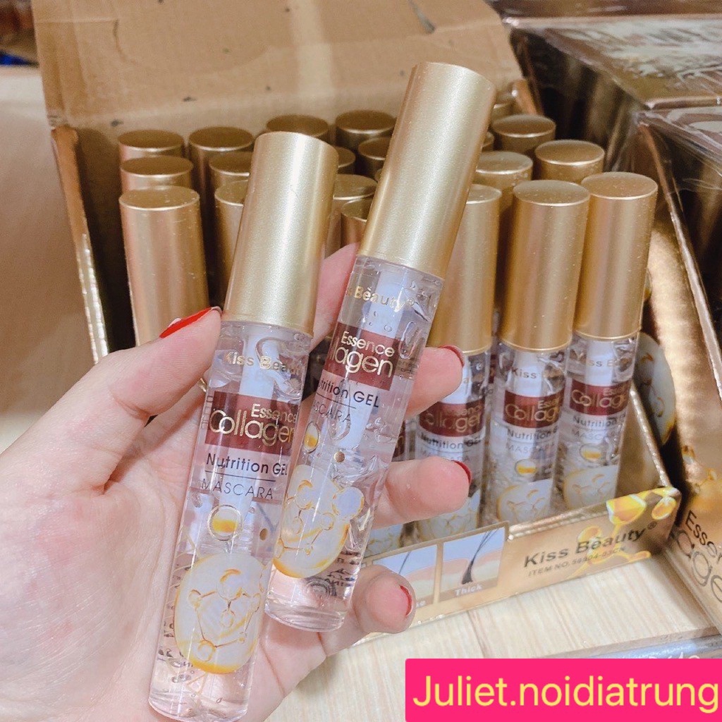 Mascara dưỡng dài dày mi tinh chất colagen của kiss beauty