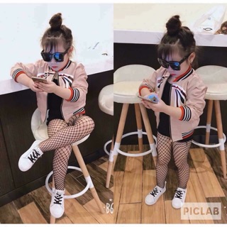 Combo 2 quần tất lưới trẻ em