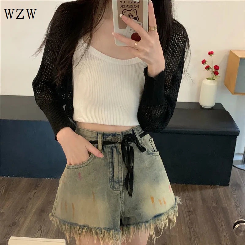 Áo Khoác Cardigan Dệt Kim Mỏng Chống Nắng Thời Trang Mùa Hè Cho Nữ