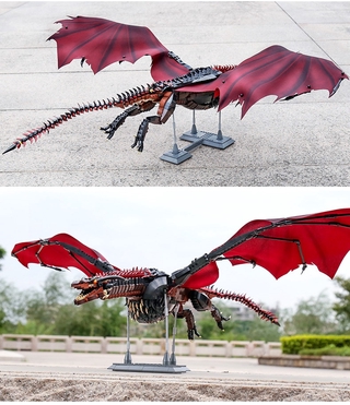 Đồ chơi Lắp ráp Mô hình Super 18k  K90 K89 The Drogon and Viserion Dragon Game of Thrones