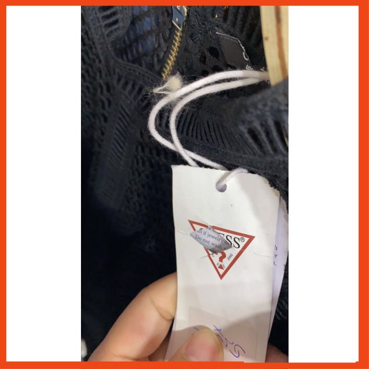 Váy Ren Guess Dài Tay Xuyên Thấu Đuôi Cá Cho Nữ