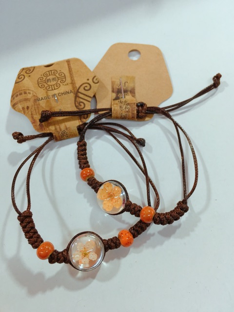 VÒNG TAY TẾT MIX ĐÁ HOA KHÔ PHONG CÁCH BOHO ĐẸP-ĐỘC-LẠ-MAY MẮN