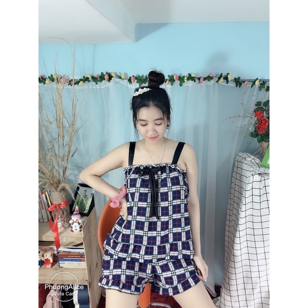 ❤️GIÁ HUỶ DIỆT❤️ Đồ bộ đùi mặc nhà, Đồ bộ 2 dây mặc nhà dễ thương [ảnh+video thật]