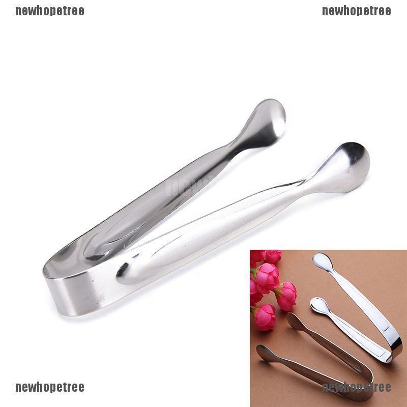 Dụng cụ gắp nước đá bằng thép chống rỉ màu bạc