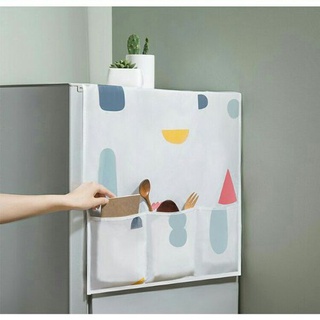 Tấm phủ tủ lạnh có ô để đồ