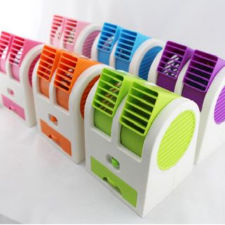 QUẠT HƠI NƯỚC ĐÁ MINI 2 CỬA..