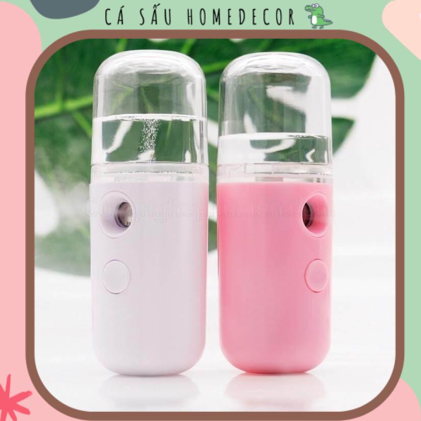 Máy Xịt Khoáng Phun Sương Cầm Tay Mini Cấp Ẩm Da Mặt - Nhỏ Gọn Tiện Lợi Đi Du Lịch