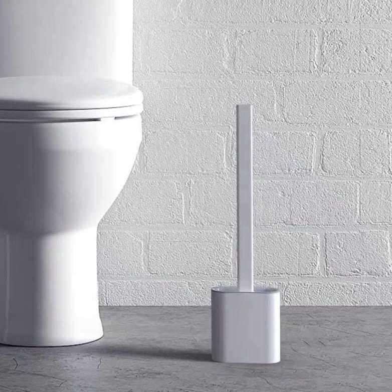 Chổi Cọ Toilet, Bồn Vệ Sinh Silicon Mềm Mại Kèm Cốc Thông Minh Cao Cấp Tiện Dụng