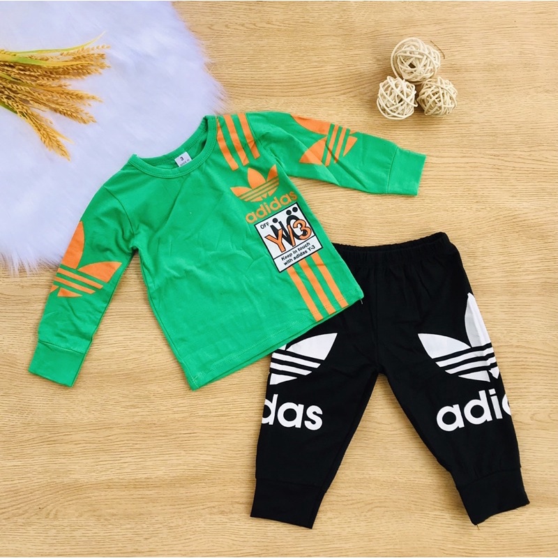 🦖 Bộ cotton dài tay bé trai 8-23kg